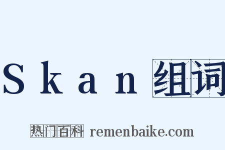 Skan组词是什么意思的图片